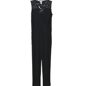 Cache Pants Jumpsuit Vintage Cocktail Holiday Sleeveless Black Women Size 6